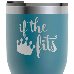 Princess Quotes and Sayings RTIC Tumbler - Dark Teal - Laser Engraved - Double-Sided