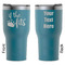 Princess Quotes and Sayings RTIC Tumbler - Dark Teal - Double Sided - Front & Back