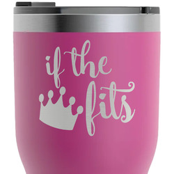 Princess Quotes and Sayings RTIC Tumbler - Magenta - Laser Engraved - Double-Sided