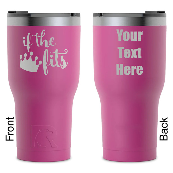 Custom Princess Quotes and Sayings RTIC Tumbler - Magenta - Laser Engraved - Double-Sided