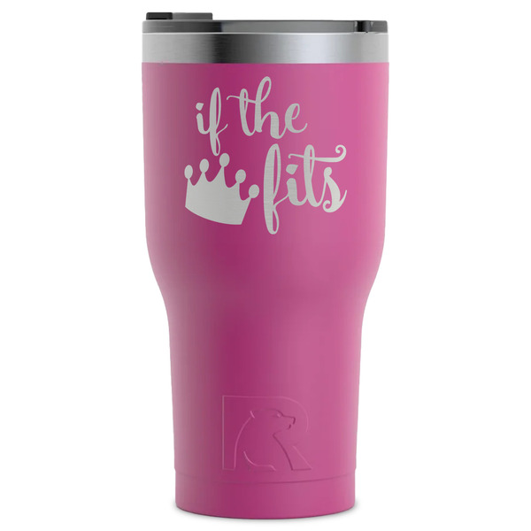 Custom Princess Quotes and Sayings RTIC Tumbler - Magenta - Laser Engraved - Single-Sided
