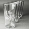 Princess Quotes and Sayings Pint Glasses - Engraved (Set of 4)