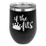 Princess Quotes and Sayings Stemless Stainless Steel Wine Tumbler - Black - Double Sided