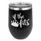 Princess Quotes and Sayings Stemless Stainless Steel Wine Tumbler - Black - Double Sided