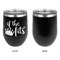 Princess Quotes and Sayings Stainless Wine Tumblers - Black - Single Sided - Approval