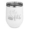 Princess Quotes and Sayings Stainless Wine Tumblers - White - Double Sided - Front