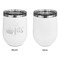 Princess Quotes and Sayings Stainless Wine Tumblers - White - Single Sided - Approval