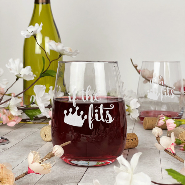 Princess Quotes and Sayings Stemless Wine Glass - In Context