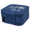 Princess Quotes and Sayings Travel Jewelry Boxes - Leather - Navy Blue - View from Rear