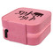 Princess Quotes and Sayings Travel Jewelry Boxes - Leather - Pink - View from Rear