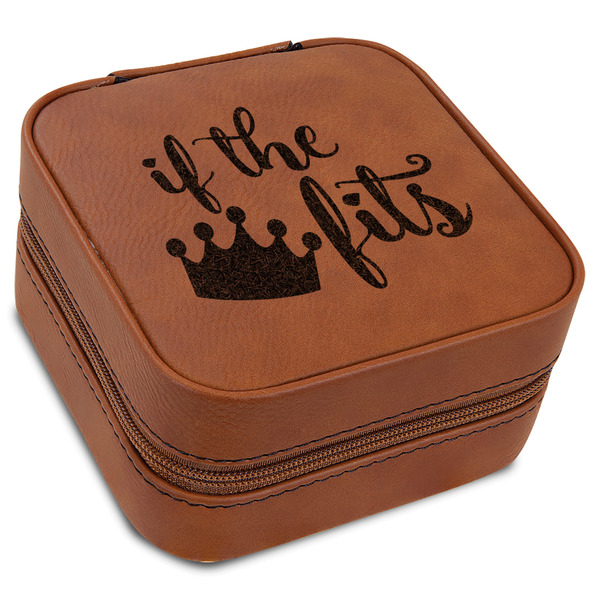 Custom Princess Quotes and Sayings Travel Jewelry Box - Leather