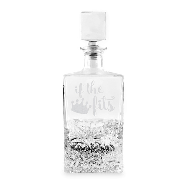 Custom Princess Quotes and Sayings Whiskey Decanter - 26 oz Rectangle