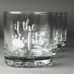 Princess Quotes and Sayings Whiskey Glasses (Set of 4)