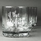 Princess Quotes and Sayings Whiskey Glasses Set of 4 - Engraved Front