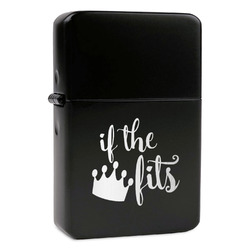 Princess Quotes and Sayings Windproof Lighter - Black - Single Sided