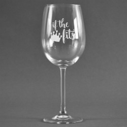 Princess Quotes and Sayings Wine Glass - Engraved