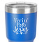 Religious Quotes and Sayings 30 oz Stainless Steel Ringneck Tumbler - Blue - Close Up