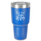 Religious Quotes and Sayings 30 oz Stainless Steel Ringneck Tumbler - Blue - Front