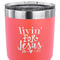 Religious Quotes and Sayings 30 oz Stainless Steel Ringneck Tumbler - Coral - CLOSE UP