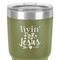 Religious Quotes and Sayings 30 oz Stainless Steel Ringneck Tumbler - Olive - Close Up