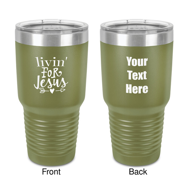 Custom Religious Quotes and Sayings 30 oz Stainless Steel Tumbler - Olive - Double-Sided