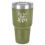 Religious Quotes and Sayings 30 oz Stainless Steel Tumbler - Olive - Single-Sided
