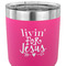 Religious Quotes and Sayings 30 oz Stainless Steel Ringneck Tumbler - Pink - CLOSE UP