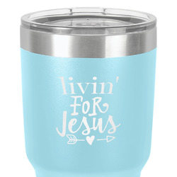Religious Quotes and Sayings 30 oz Stainless Steel Tumbler - Teal - Double-Sided