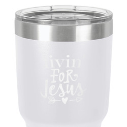 Religious Quotes and Sayings 30 oz Stainless Steel Tumbler - White - Single-Sided