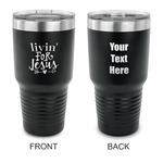 Religious Quotes and Sayings 30 oz Stainless Steel Tumbler - Black - Double Sided