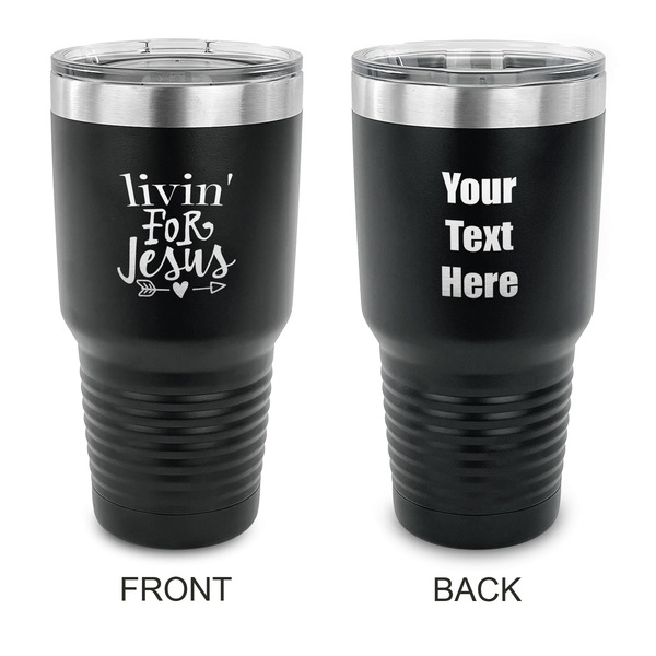 Custom Religious Quotes and Sayings 30 oz Stainless Steel Tumbler - Black - Double Sided