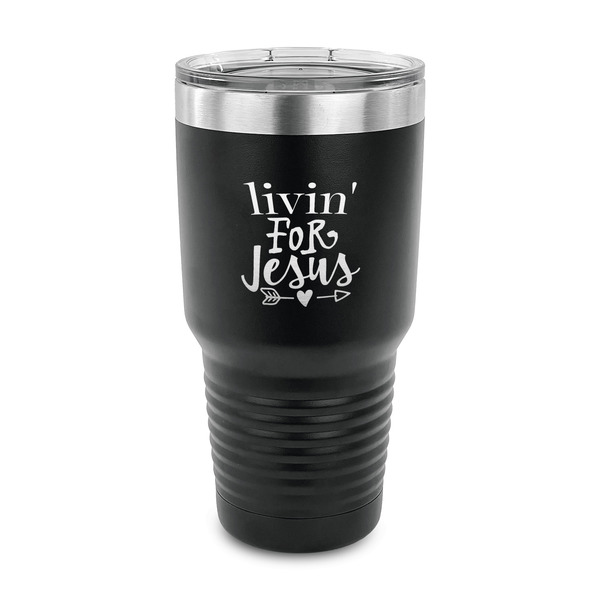 Custom Religious Quotes and Sayings 30 oz Stainless Steel Tumbler - Black - Single Sided