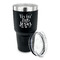 Religious Quotes and Sayings 30 oz Stainless Steel Ringneck Tumblers - Black - LID OFF