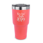 Religious Quotes and Sayings 30 oz Stainless Steel Tumbler - Coral - Single Sided