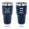 Religious Quotes and Sayings 30 oz Stainless Steel Tumbler - Navy - Double Sided