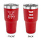 Religious Quotes and Sayings 30 oz Stainless Steel Ringneck Tumblers - Red - Double Sided - APPROVAL