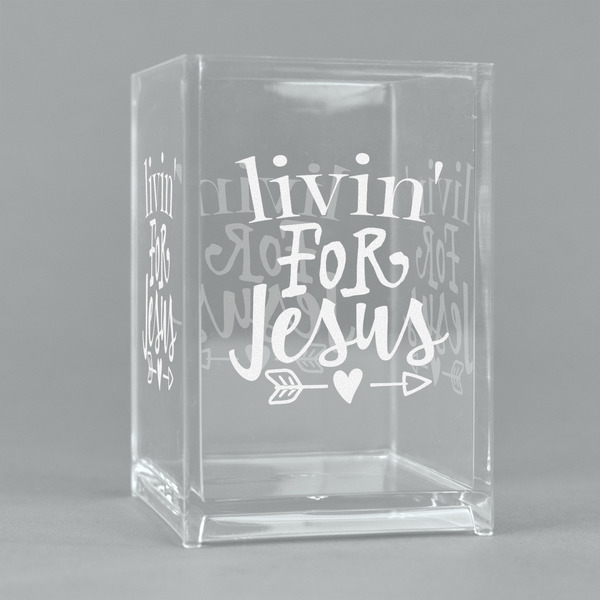 Custom Religious Quotes and Sayings Acrylic Pen Holder