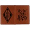 Religious Quotes and Sayings Cognac Leather Passport Holder Outside Double Sided - Apvl