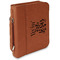 Religious Quotes and Sayings Cognac Leatherette Bible Covers with Handle & Zipper - Main