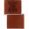 Religious Quotes and Sayings Cognac Leatherette Bifold Wallets - Front and Back Single Sided - Apvl