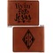 Religious Quotes and Sayings Cognac Leatherette Bifold Wallets - Front and Back