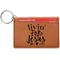 Religious Quotes and Sayings Cognac Leatherette Keychain ID Holders - Front Credit Card