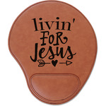 Religious Quotes and Sayings Leatherette Mouse Pad with Wrist Support