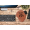 Religious Quotes and Sayings Cognac Leatherette Mousepad with Wrist Support - Lifestyle Image