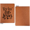 Religious Quotes and Sayings Cognac Leatherette Portfolios with Notepad - Large - Single Sided - Apvl
