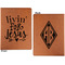 Religious Quotes and Sayings Cognac Leatherette Portfolios with Notepad - Small - Double Sided- Apvl