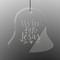 Religious Quotes and Sayings Engraved Glass Ornament - Bell