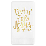 Religious Quotes and Sayings Guest Napkins - Foil Stamped