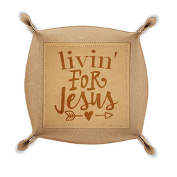Religious Quotes and Sayings Genuine Leather Dice Tray