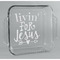 Religious Quotes and Sayings Glass Cake Dish - 8in x 8in